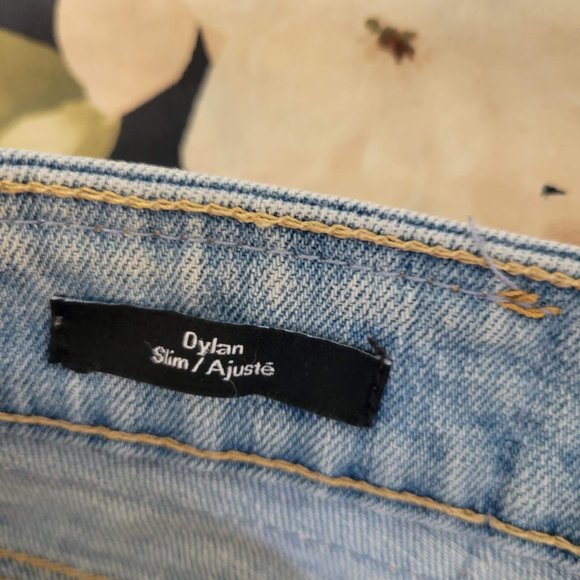 Frank and Oak "Dylan" Slim Fit Light Blue Jeans 31X32 - Picture 3 of 6